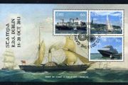 2013 Ireland Stampa Public Souvenir Port of Cork Miniature Sheet Overprinted for Stampa with show cancel of 19/10/13