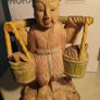 Chinese Polychrome Wood Carving of Boy Carrying Turtles Image 7