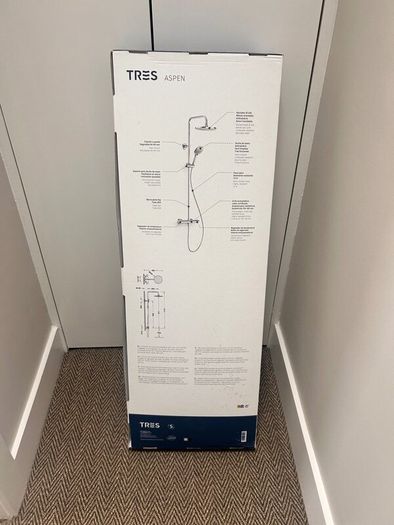 New TRES Aspen Thermostatic Rainfall Shower System