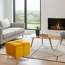Bubble Cube Pouffe  Velvet Upholstery, Designer Accent Seat Image 10