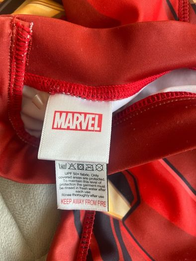 sunsafe Marvel Ironman suit age 4-5
