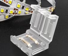 12 LED Strip Connector, 2-Pin 8mm Solderless Quick Connector, LED Strip