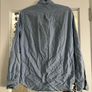 Old Navy Oxford denim blue long sleeve shirt slim fit Image 3