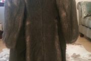 Fur leather coat.New.size 10