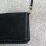 M&S Black Leather Clutch Image 7