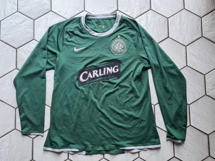 Celtic FC 2007 Lisbon Lions 40th Anniversary Nike Home Jersey size L long sleeve Carling