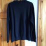 Zara Mens black 100% Cotton crew neck jumper size L includes postage Image 3
