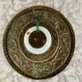 Set of 4 Antique French Brass/Hand-Painted Porcelain Wall Plaques Image 7