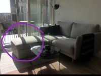 IKEA KIVIK Footstool with Storage