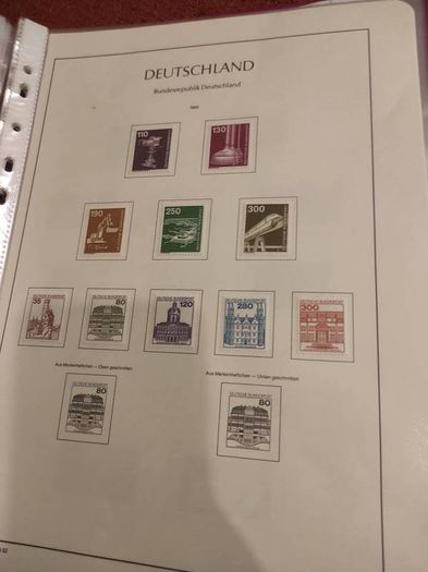 GERMANY 1975-82 album with stamps