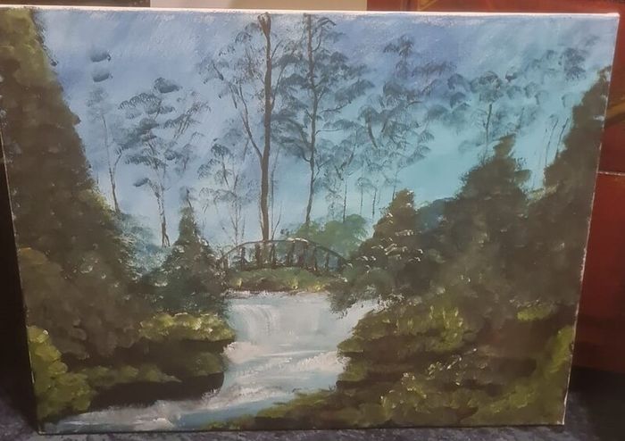 Original Painting - waterfall scene