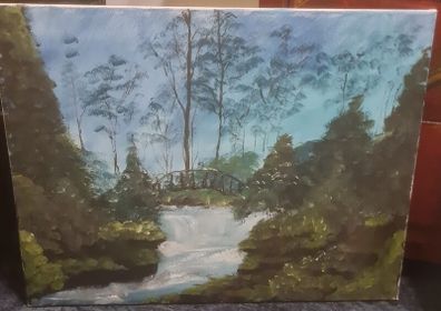 Original Painting - waterfall scene