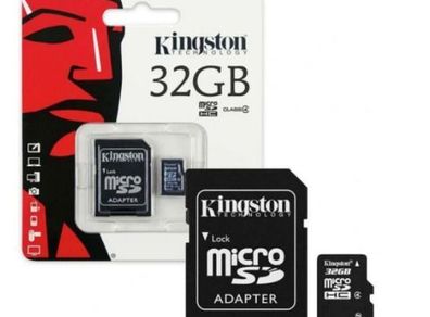 Genuine Kingston Micro Sd 32gb Memory Card Hc Class 10 New 98mb/s Card Sdadapter