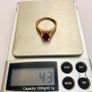 Brand New 10ct Yellow Gold Ruby Solitaire Ring Image 7