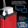 300W Car Power Inverter 12V to 240V / 230V Converter, USB-A and USB-C 3A Charging Ports - Charge Your Laptop, iPad, iPhone, Tablet, Consoles & More - Durable and Powerful - Red Aluminum Body Image 7