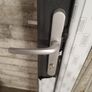 PVC door anthracite grey on white Image 2