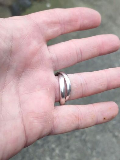 Interlocking Sheffield Sterling Silver Rings