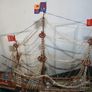 ROYAL SOVEREIGN 1637 Famous British Ships -Seas Model Ship L-18" H-17" Image 8