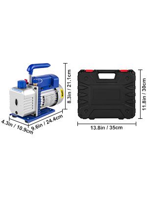 Refrigerant Vacuum Pump Kits 4.8CFM 1-3HP HVAC Refrigeration with Manifold Gauge for Household Air Conditioning