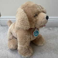 Build A Bear Promise Pets Plush Golden yellow Labrador Retriever Puppy Dog with Barking sound (Press the paw for sound). Approx. 12" Used Please see photos