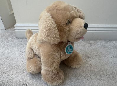 Build A Bear Promise Pets Plush Golden yellow Labrador Retriever Puppy Dog with Barking sound (Press the paw for sound). Approx. 12" Used Please see photos