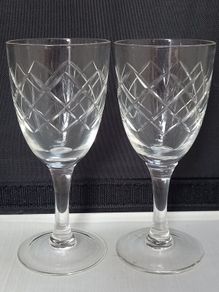 SALE!  Crystal Glasses - Set of 2