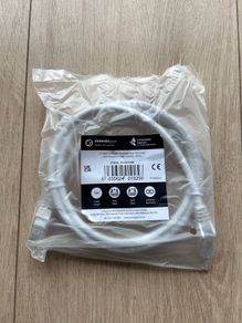 1m CAT6 RJ45 UTP Stranded Flash Moulded Network Cable White.