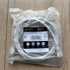 1m CAT6 RJ45 UTP Stranded Flash Moulded Network Cable White.