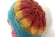 Handmade beret crochet flower