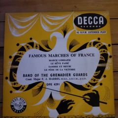 Famous Marches Of France Band Of The Grenadier Guards 7 inch EP on Decca DFE 6291