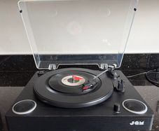 JAM Turntable with Built-In Speakers