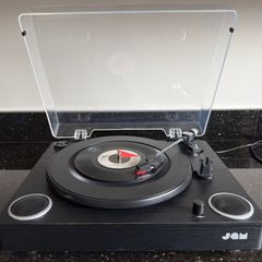 JAM Turntable with Built-In Speakers