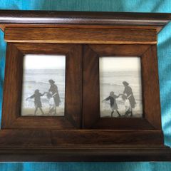 Keepsake photo memory wooden box