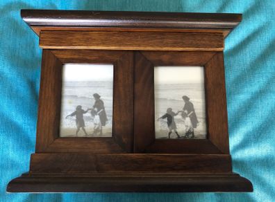 Keepsake photo memory wooden box