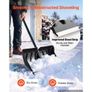 Snow Shovel for Driveway 558.8 mm Plastic Shovel with D-Grip Handle, for Home Garden Camping Outdoor Use, Aluminum Strip, Large Capacity Lightweight Snow Removal Tool with Extended Steel Handle Image 4