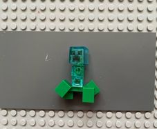 lego Minecraft min052 Creeper minifigure, Charged Creeper