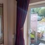 Long red velvet curtains with tie backs Image 5