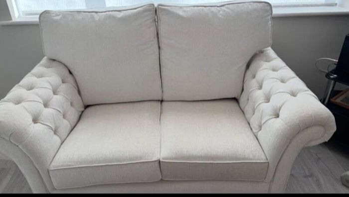2 Seater Custom made Cream Sofa