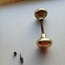 Antique Brass Door Knob with spindle Image 3