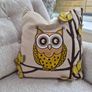 owl feather cushion Image 2