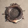 New York City Ashtray Statue of Liberty, World Trade Center, Empire State metal and copper effect could used as wall hanging decor. is 6 inches Image 8