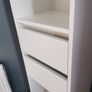 Brand new white bookcase unit with two drawers H 171 cmxD30 cmxW 36 cm Image 3