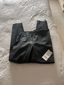 Zara faux leather trousers L BNWT