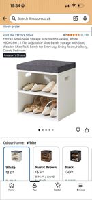 Shoe Storage Bench/Seat (Brand New) 25 euro