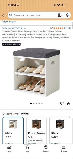 Shoe Storage Bench/Seat (Brand New) 25 euro