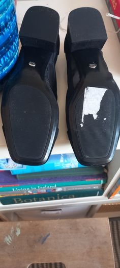 Zara Shoes | Zara Mesh Heeled Mary Janes Shoes | Color: Black | Size: 36