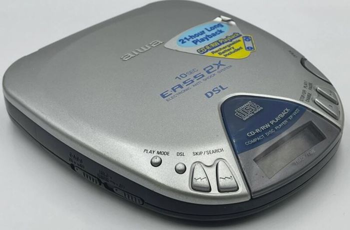 From 2002  Aiwa - XP-V422 / Portable CD player, working good.