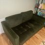 DFS 2 Seater Green Sofa Image 3