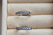 Small round earrings sterling silver s925 very good condition