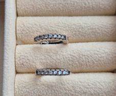Small round earrings sterling silver s925 very good condition
